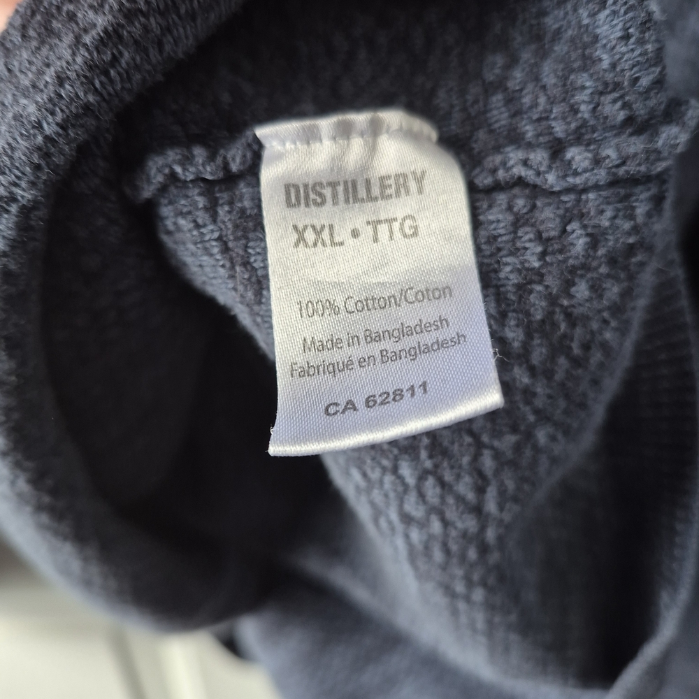 Men's Blue V-Neck Sweater - Picture 5 of 5